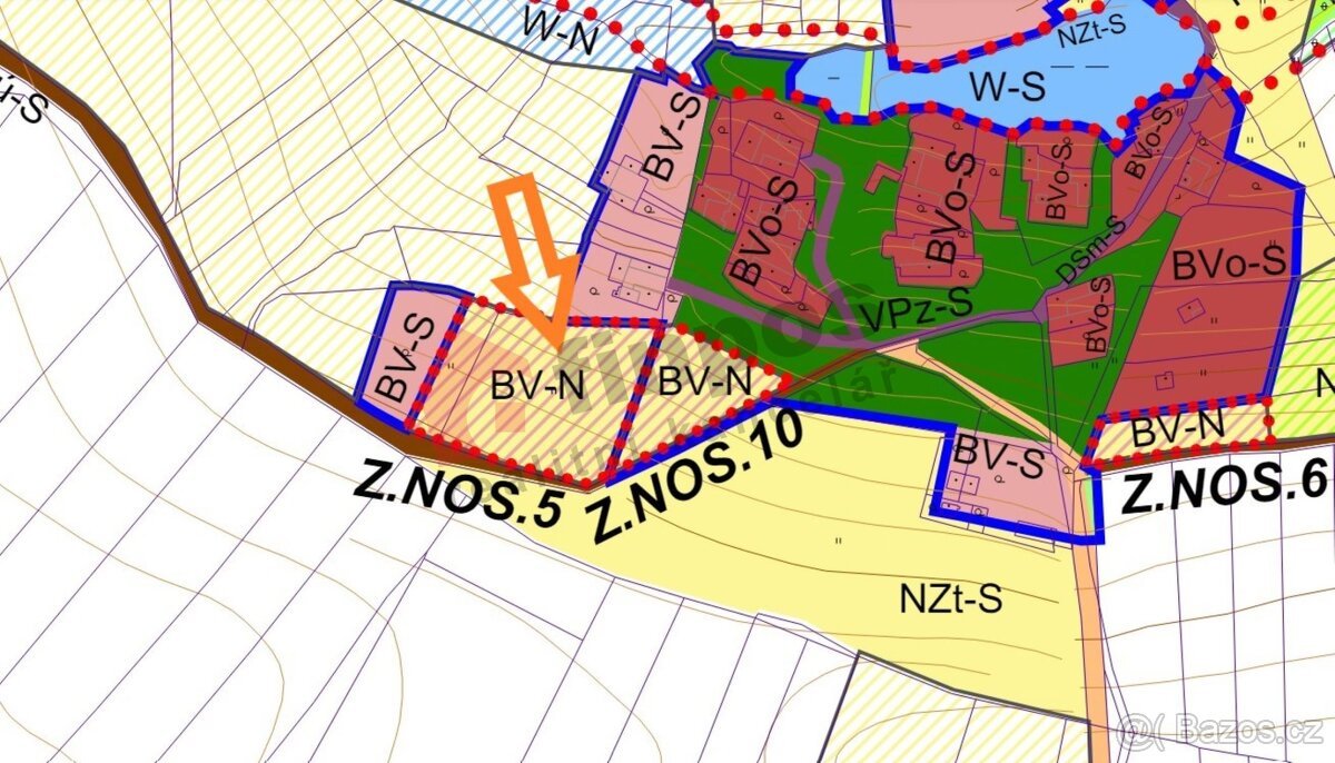 Prodej nádherné stavební parcely s výhledem 1702 m2, 3km od 