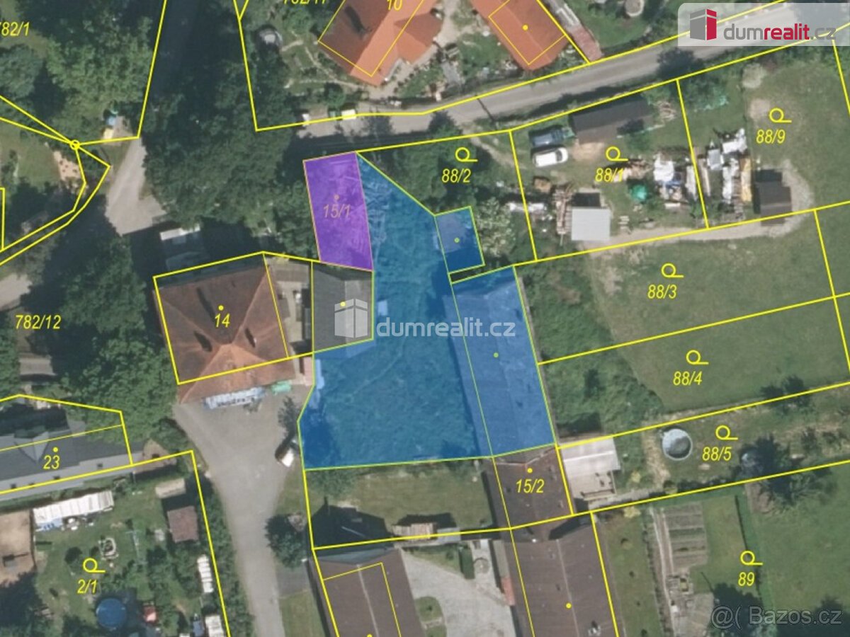 Prodej, dům, pozemek, Srlín, Bernartice