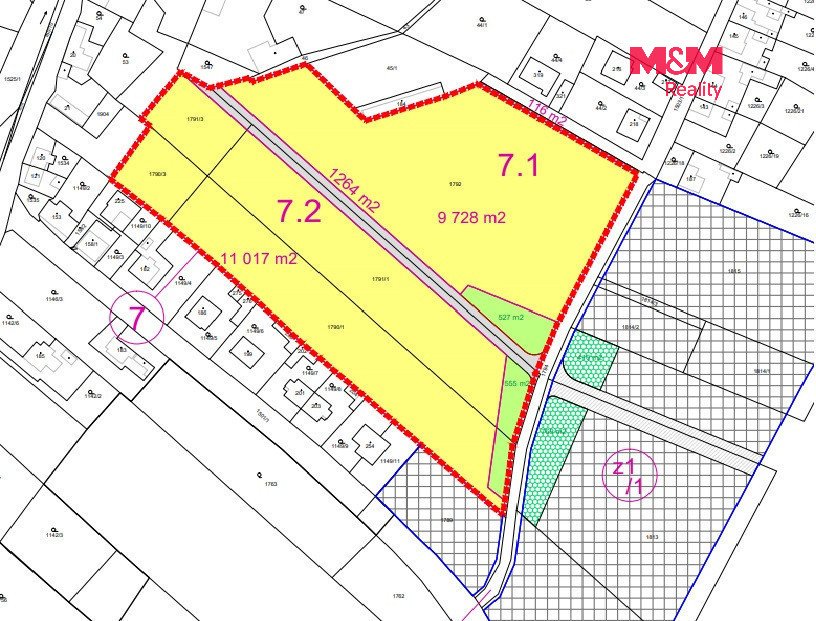 Prodej pozemku k bydlení, 11 177 m², Libomyšl