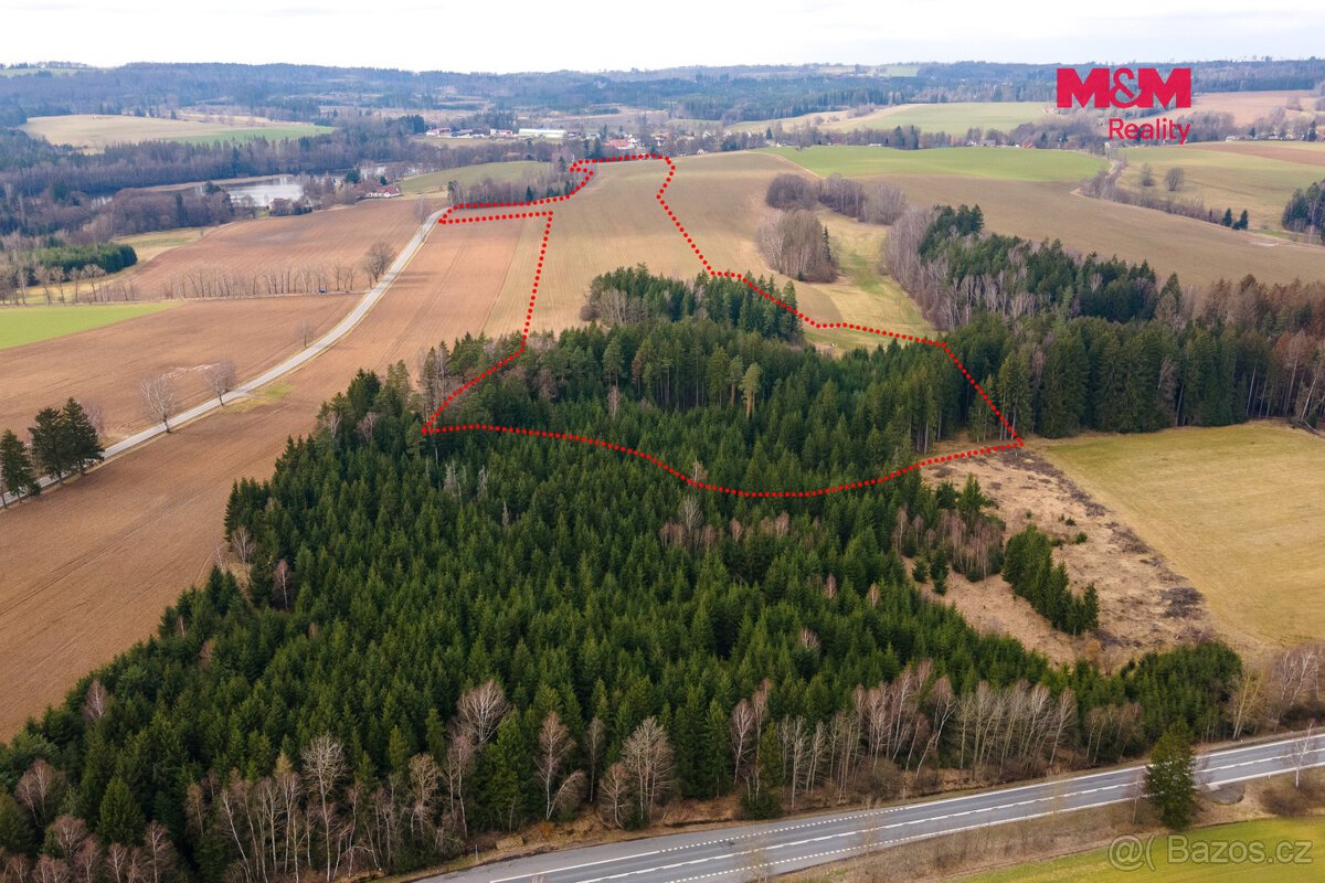 Prodej souboru pozemků, 108437 m², Vysočina