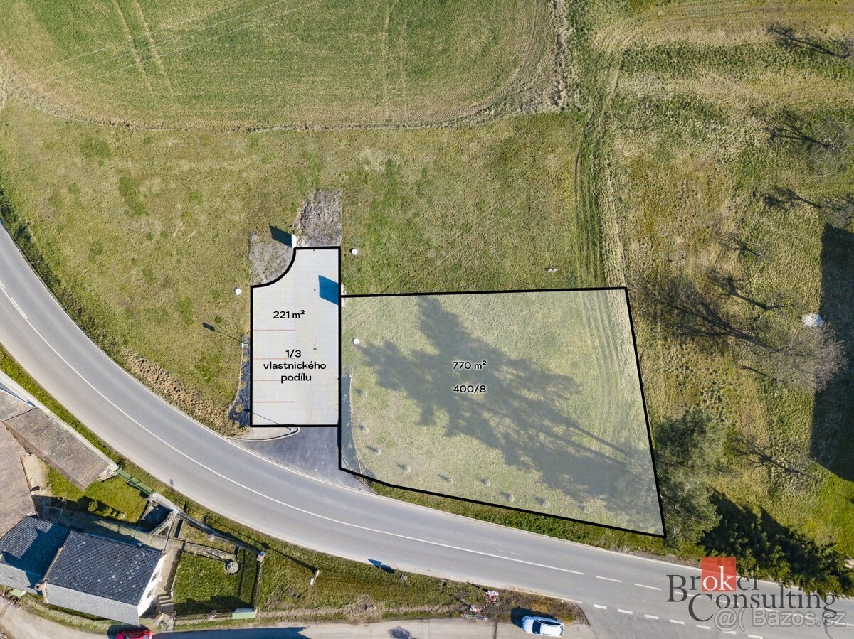 Prodej, pozemky/bydlení, 770 m2, Máslojedy, Hradec Králové [