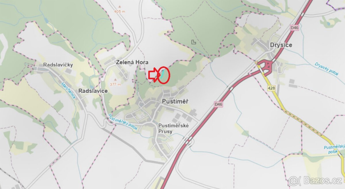 Prodej lesního pozemku k.ú. Pustiměř