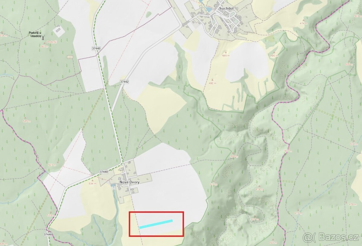 Prodej pole v Moravském Krasu – 3 748 m2 – Suchdol