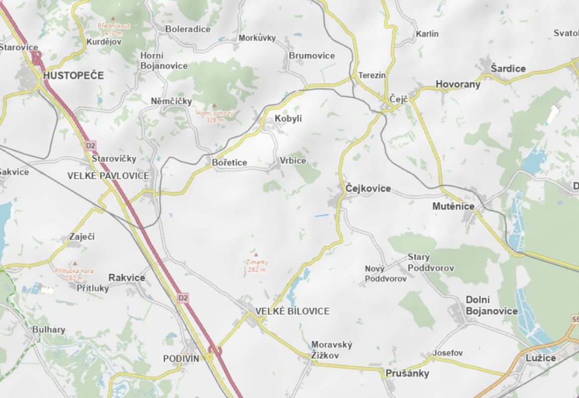 Prodej podílu 1/2 pole 4 169 m², Čejkovice