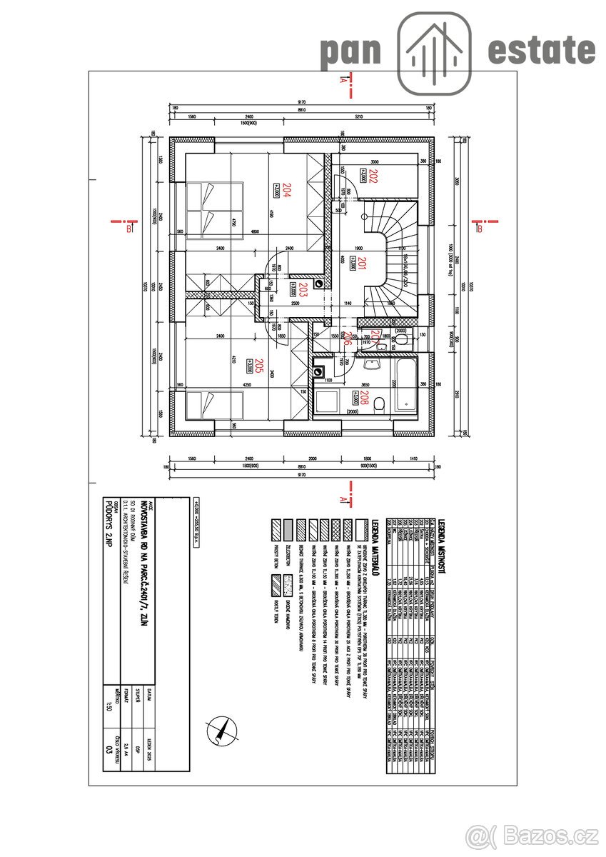 Prodej stavebního pozemku 585 m2, Zlín - Mladcová