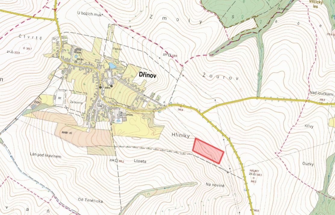 Zemědělská půda, prodej, Dřínov, Kroměříž