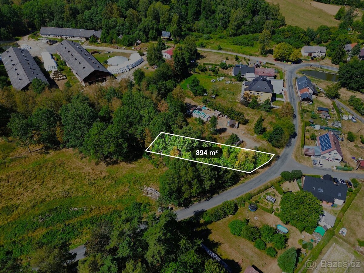 Stavební pozemek 894 m², Přimda - Újezd pod Přimdou