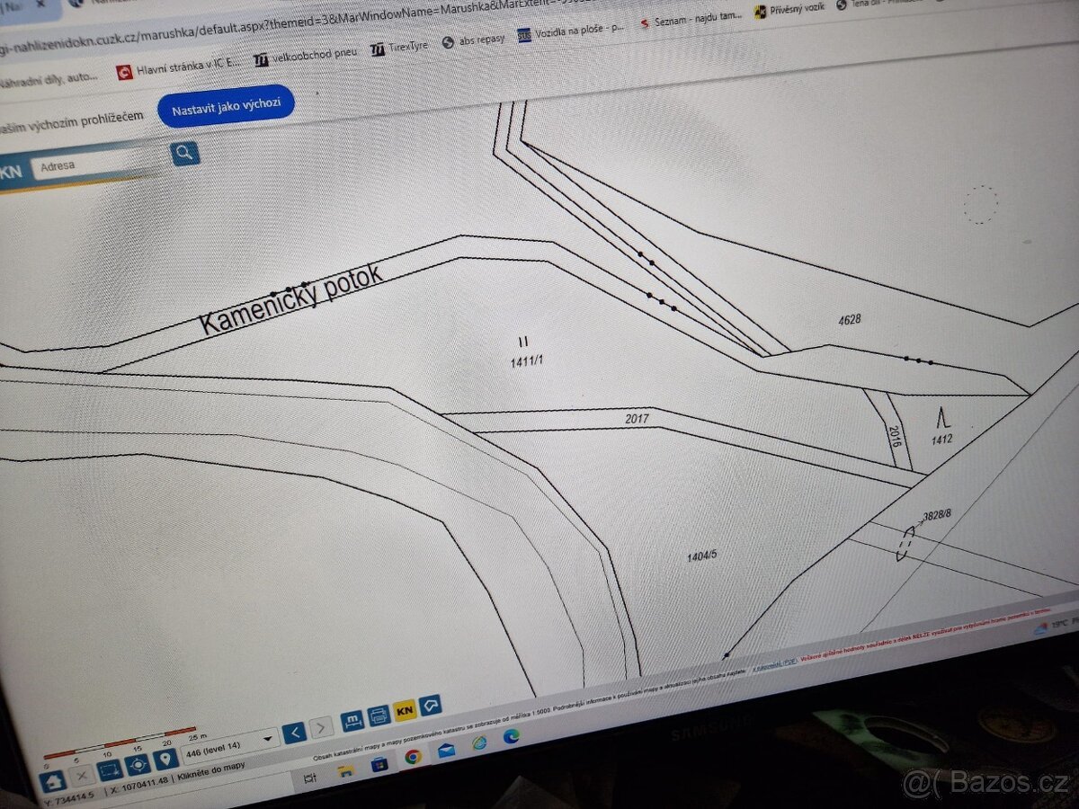 Prodám pozemek u břehu Sázavy