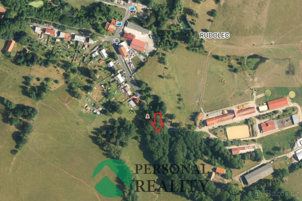 Prodej pozemku k výstavbě– Rudolec u Březové, 1 858 m²