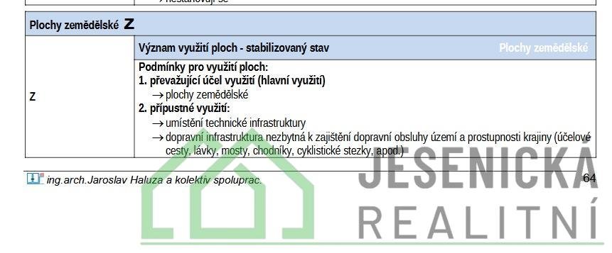 Prodej pozemku v obci Terezín u Mikulovic