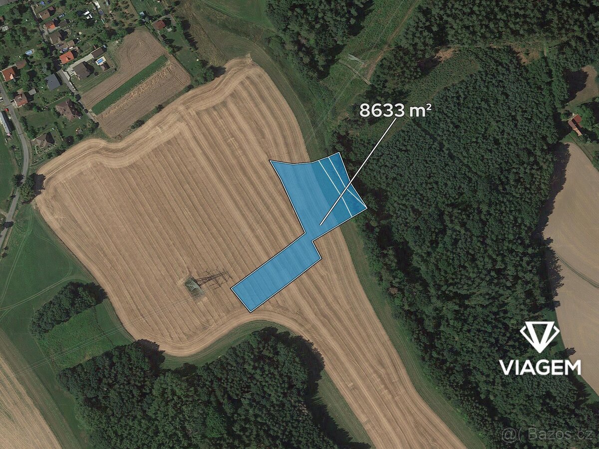 Pole 8 633 m², Podíl 8 % o výměře 719 m²