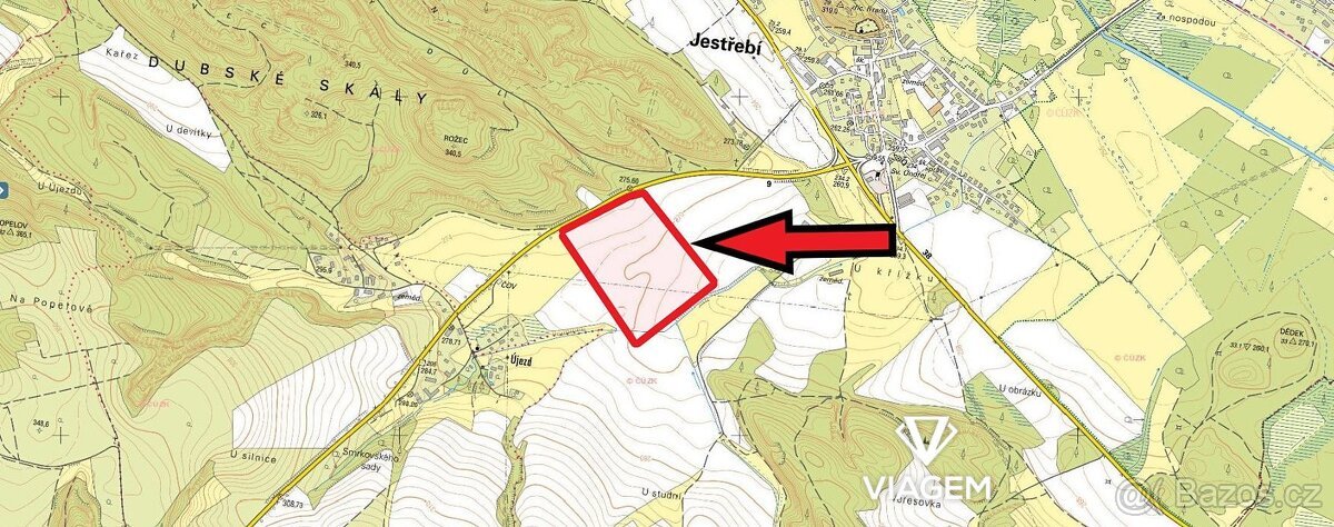 Pole 38 923 m², Podíl 38 % o výměře 14 596 m²