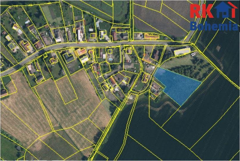 Prodej, stavební pozemek 1050 m2, Plazy - část Valy, Mladá B