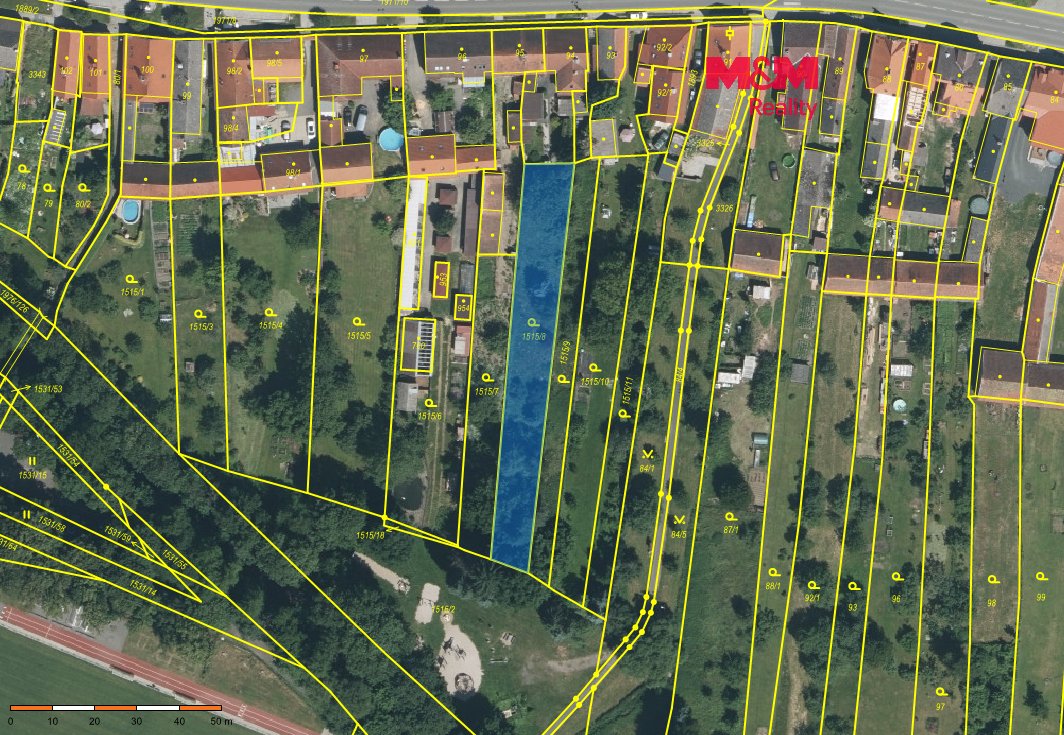 Prodej pozemku k bydlení, 993 m², Spálené Poříčí