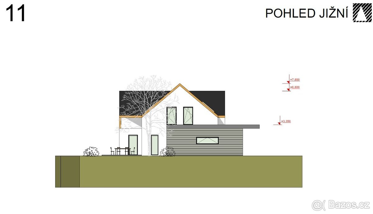 Stavební pozemek 2 226 m² se stavebním povolením, Boňkov