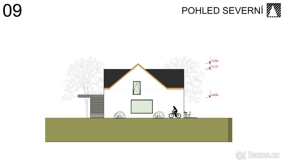 Stavební pozemek 2 226 m² se stavebním povolením, Boňkov