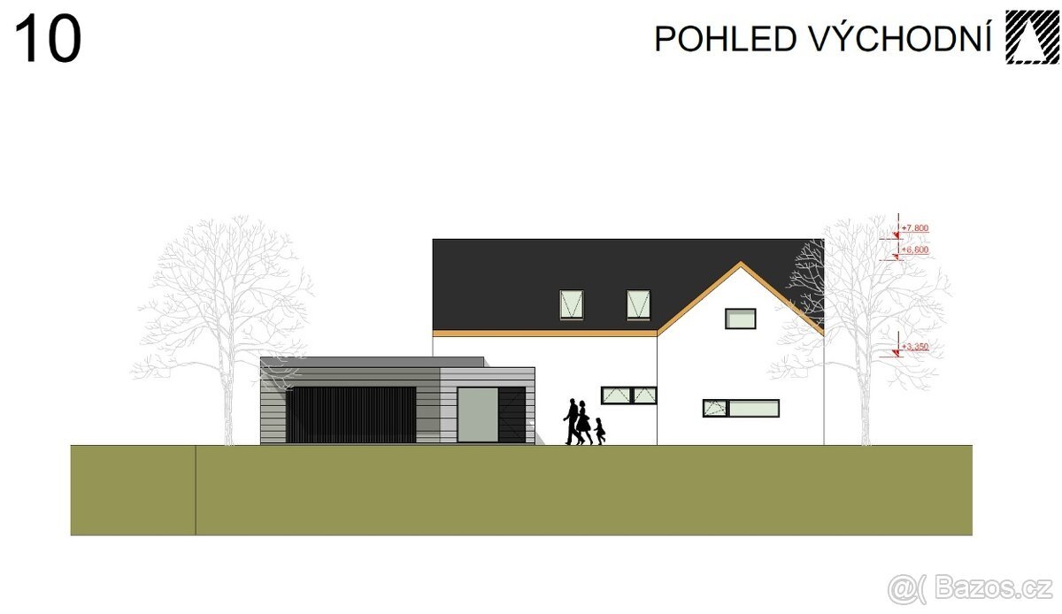 Stavební pozemek 2 226 m² se stavebním povolením, Boňkov