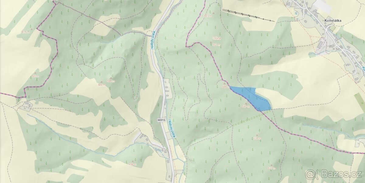 Prodej 2 lesních pozemků – Komňátka, okres Šumperk 38000m2