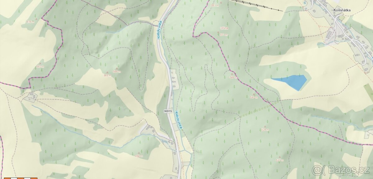 Prodej 2 lesních pozemků – Komňátka, okres Šumperk 38000m2
