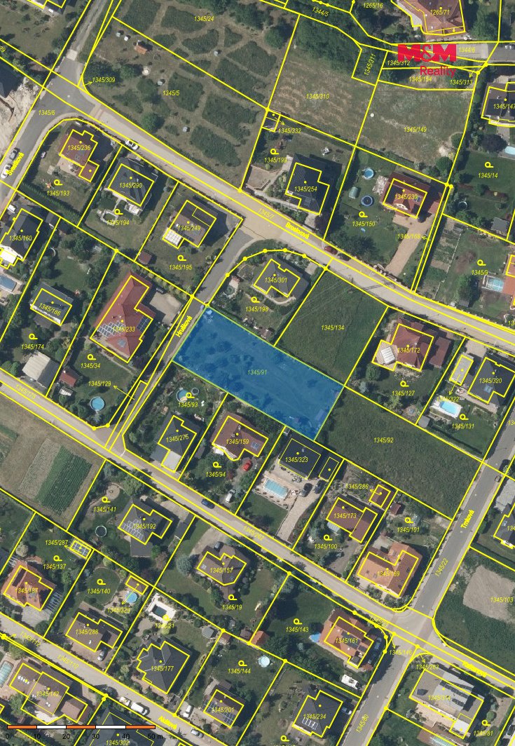 Prodej pozemku k bydlení, 1157 m², Litoměřice