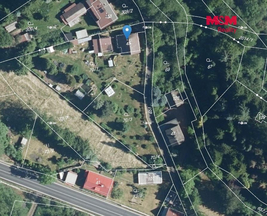 Prodej pozemku k bydlení, 897 m², Krásný Les