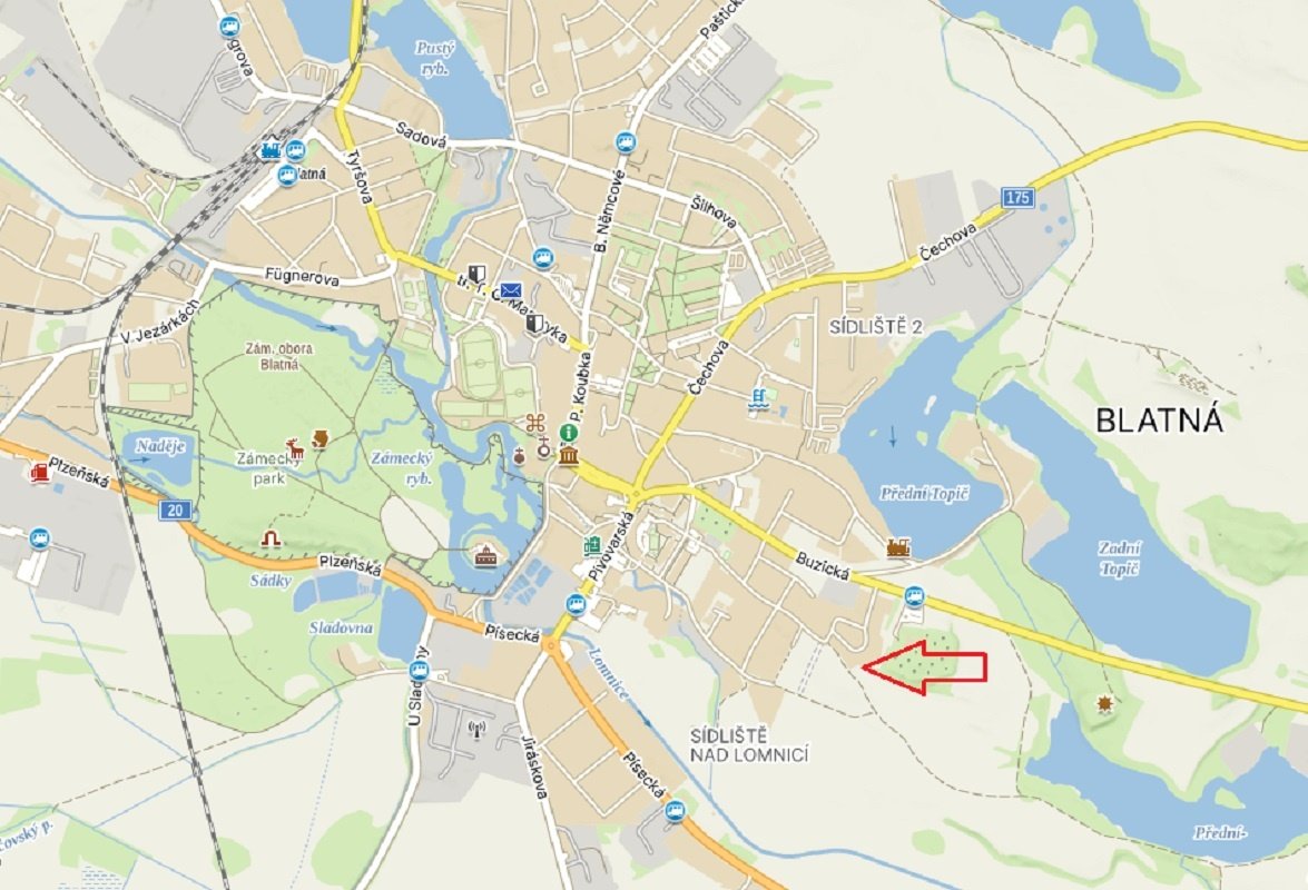 BLATNÁ - pozemek na RD