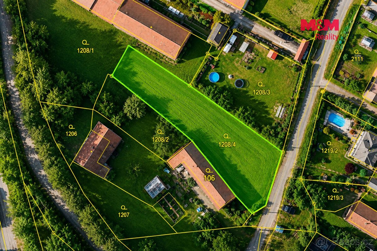 Prodej pozemku k bydlení, 896 m², Soutice