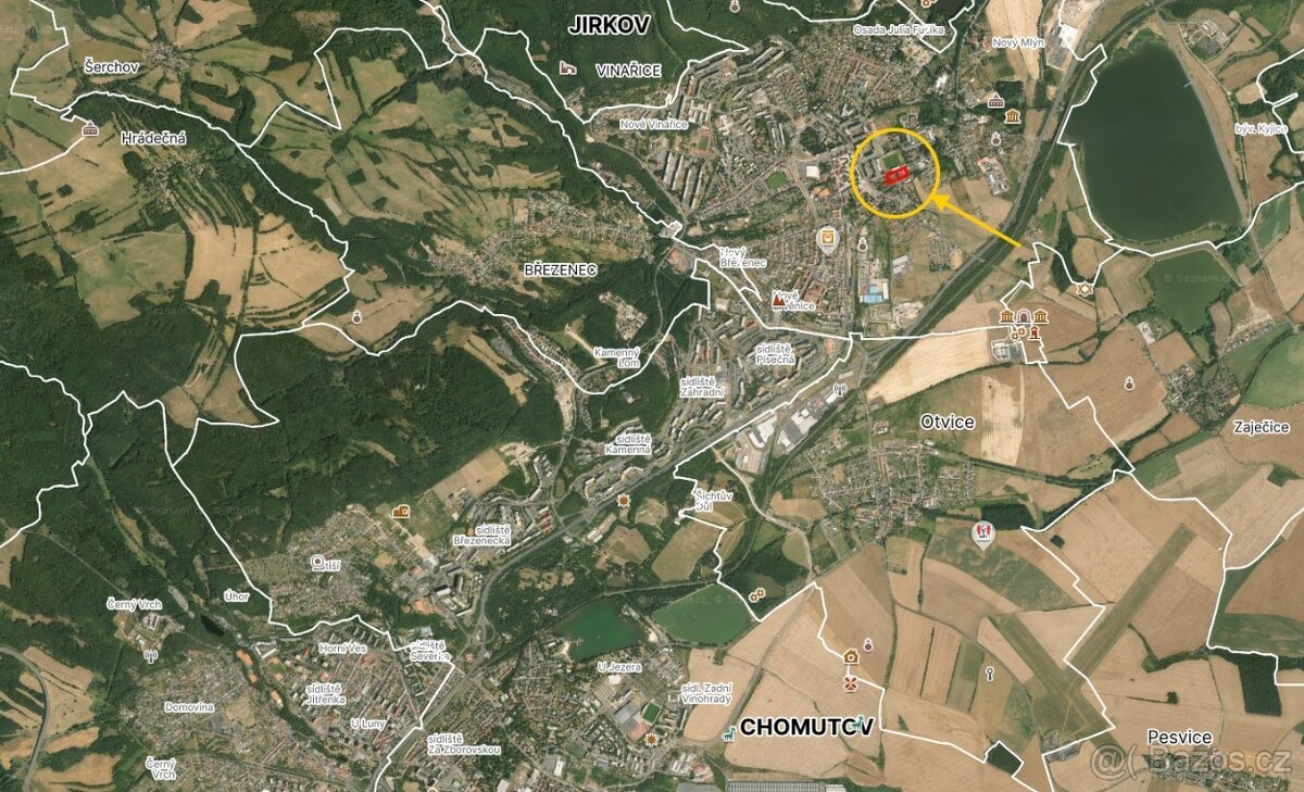 Komerční pozemek se stavebním povolením - Jirkov - 7 310 m2