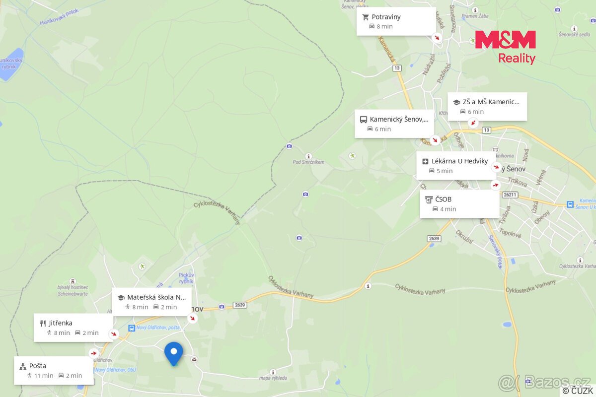 Prodej pozemku 1 154 m² k bydlení v Novém Oldřichově