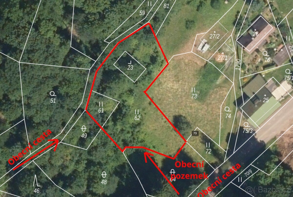 Stavební pozemek Rybnice, Háje nad Jizerou LEVNĚ