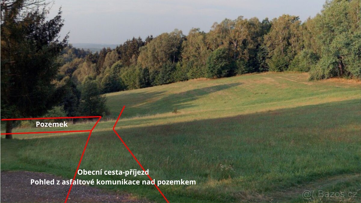 Stavební pozemek Mírová pod Kozákovem Prackov LEVNĚ