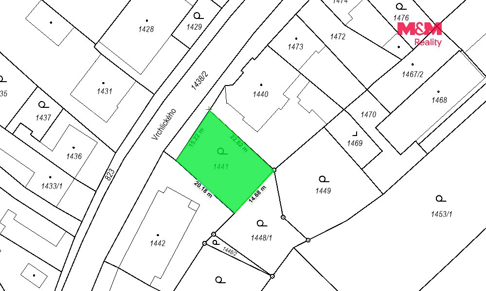 Prodej pozemku k bydlení, 326 m², Konice, ul. Vrchlického