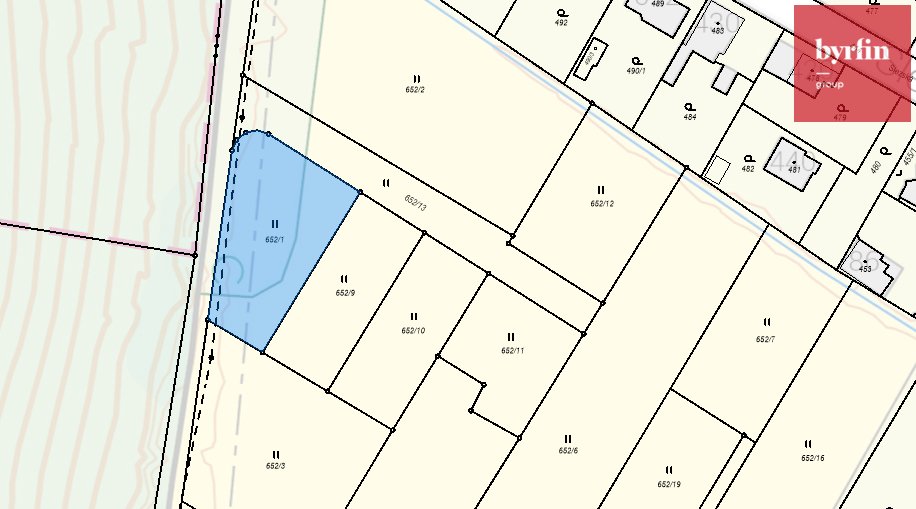 Prodej stavebního pozemku 1216 m2 v Hradci nad Moravicí