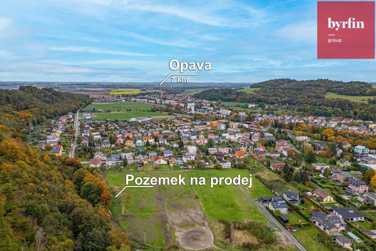 Prodej stavebního pozemku 1216 m2 v Hradci nad Moravicí