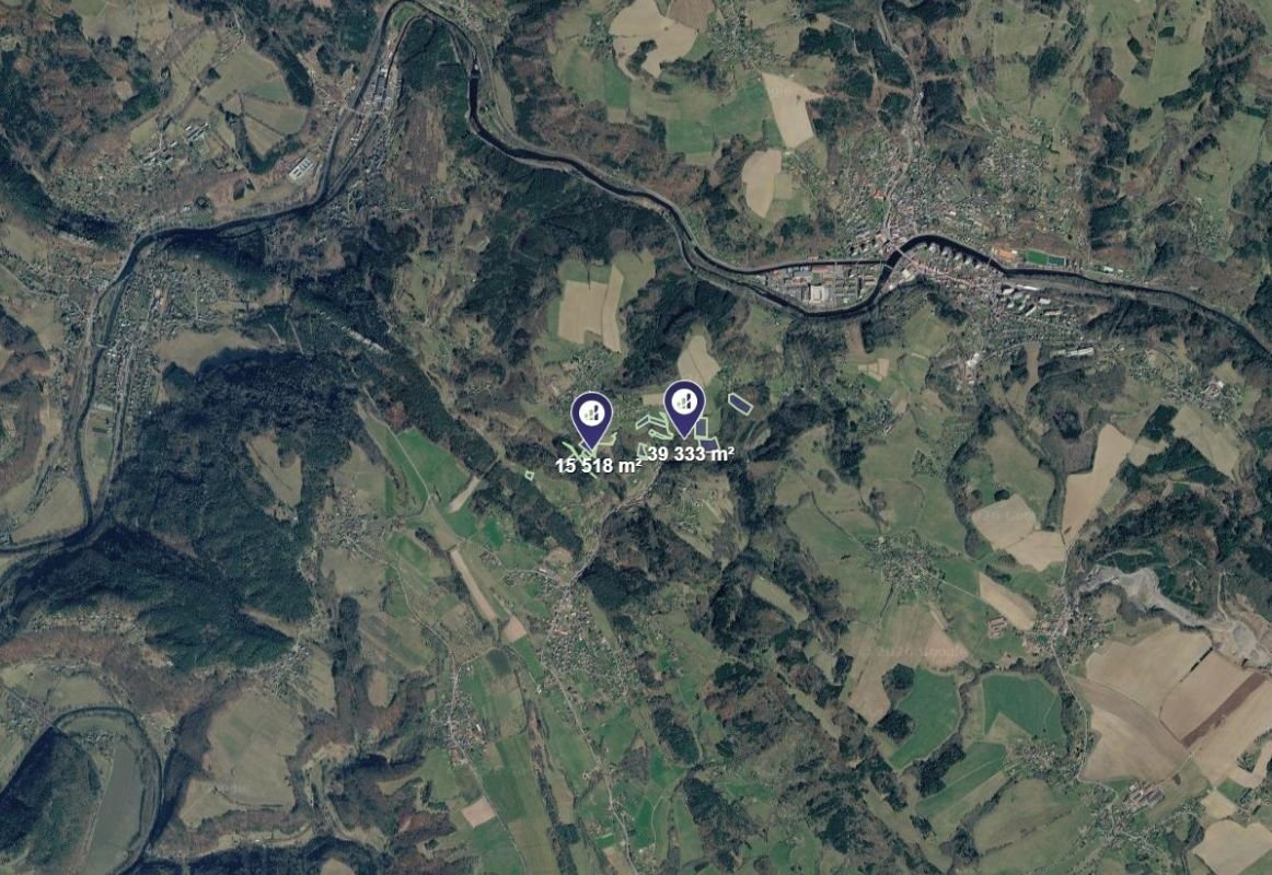 Prodej podílu 1/12 louky 4 410 m², Koberovy