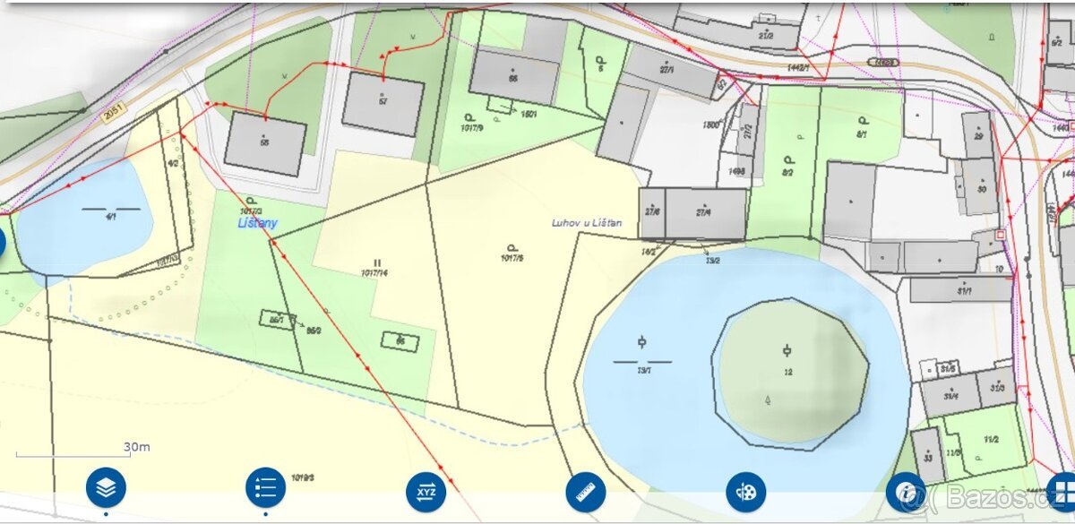 Stavební pozemek, 1951 m², Luhov u Líšťan