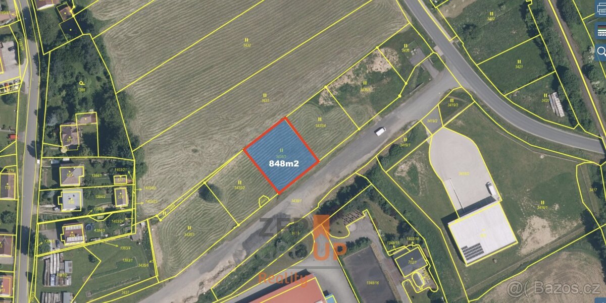 Prodej stavebního pozemku 848 m², Kout na Šumavě