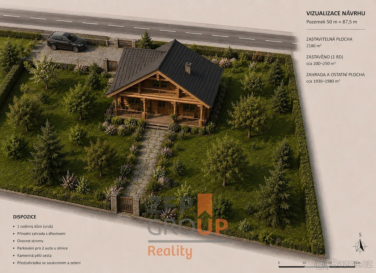 Prodej stavebního pozemku 7 156 m², Rožmitál na Šumavě - Hně