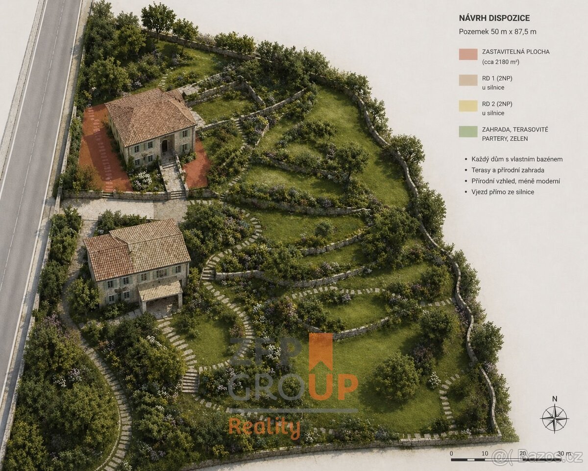 Prodej stavebního pozemku 7 156 m², Rožmitál na Šumavě - Hně