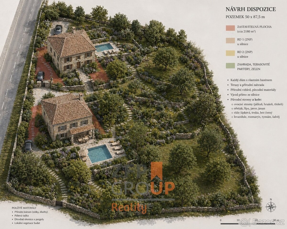 Prodej stavebního pozemku 7 156 m², Rožmitál na Šumavě - Hně