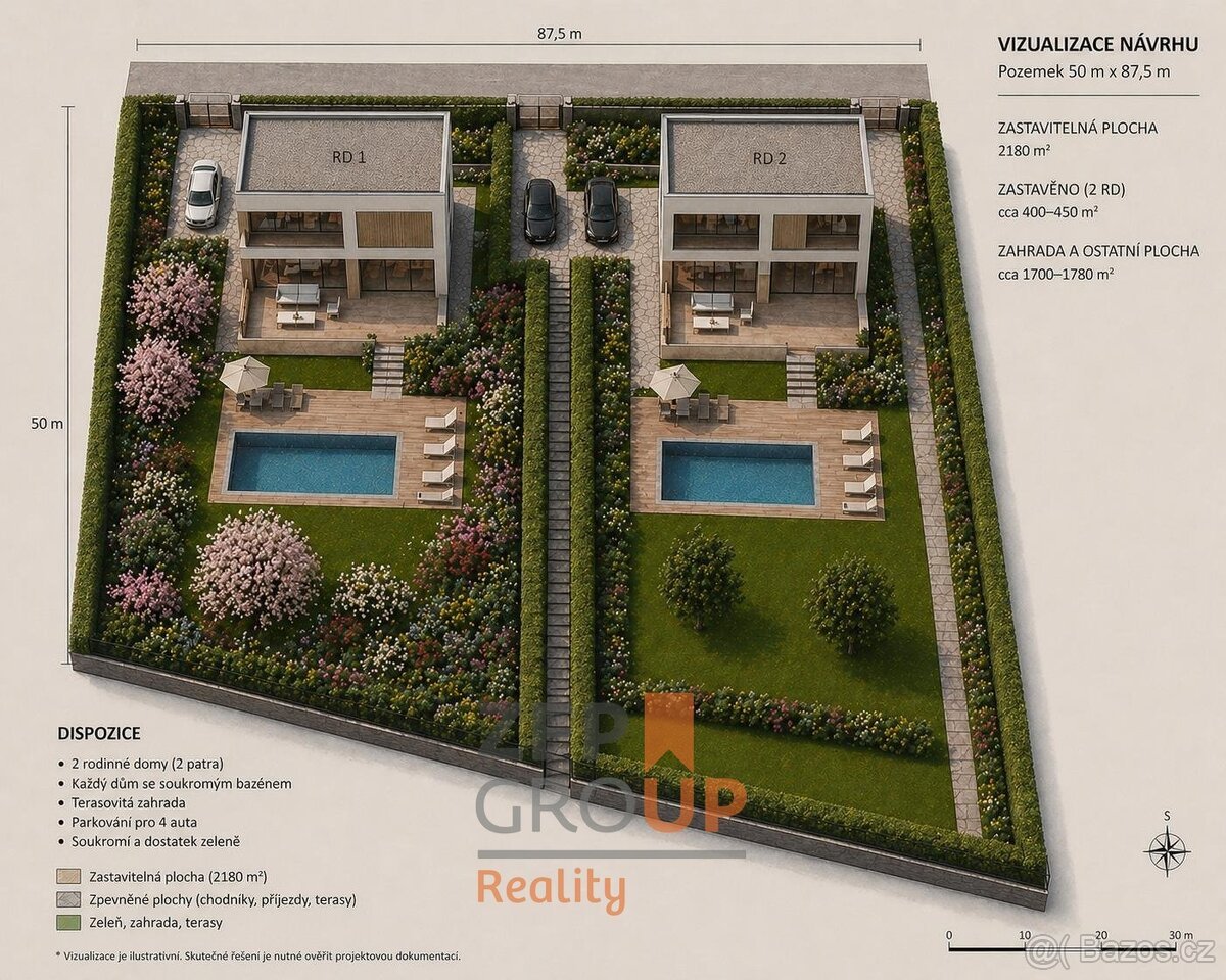 Prodej stavebního pozemku 7 156 m², Rožmitál na Šumavě - Hně