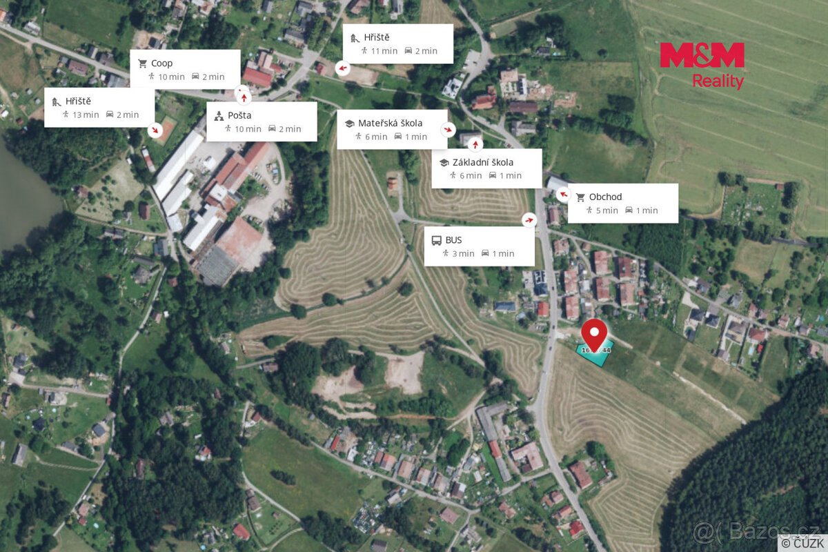 Prodej pozemku k bydlení, 16127 m², Vítězná