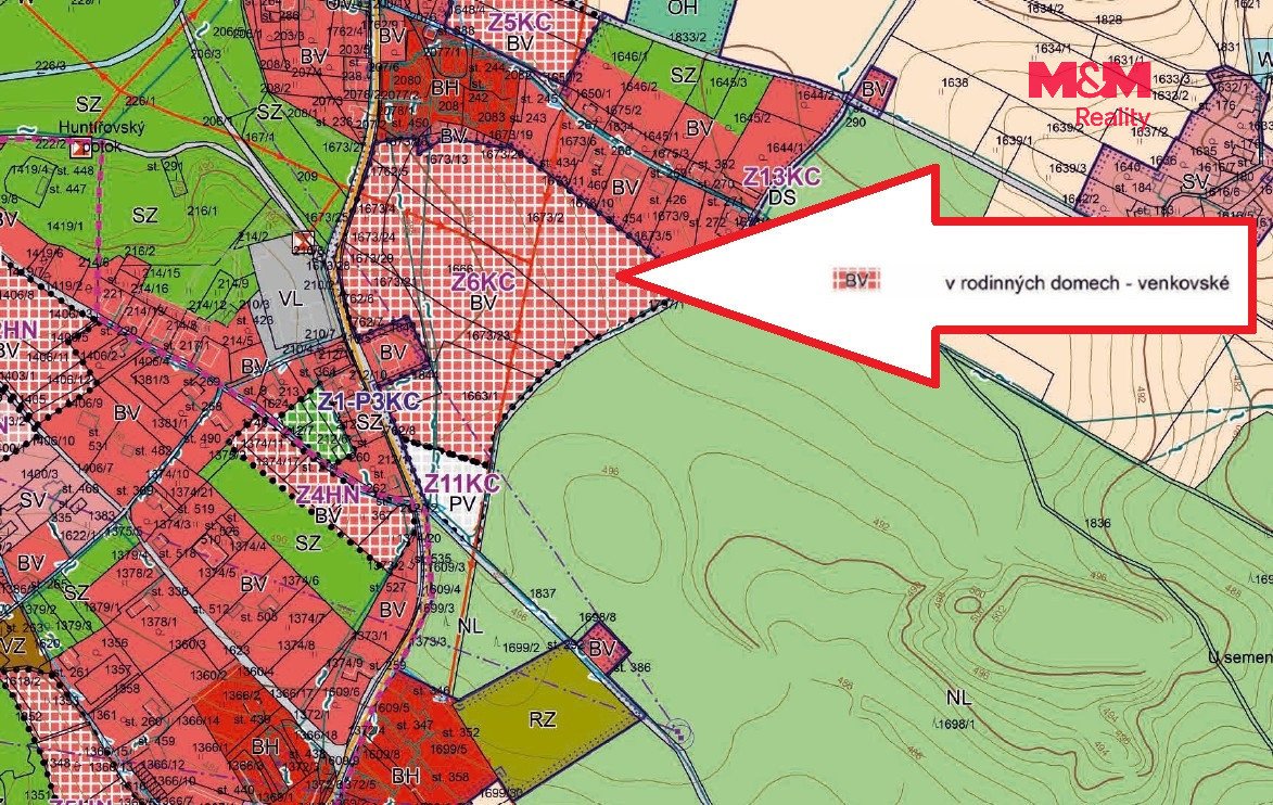 Prodej pozemku k bydlení, 16127 m², Vítězná