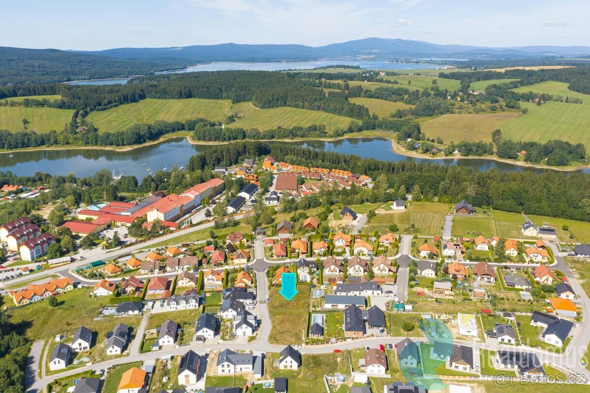 Prodej, stavební pozemek, 1045m2, Frymburk, okr. Český Kruml
