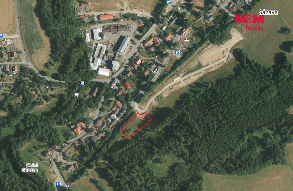 Prodej pozemku k bydlení v Sázavě