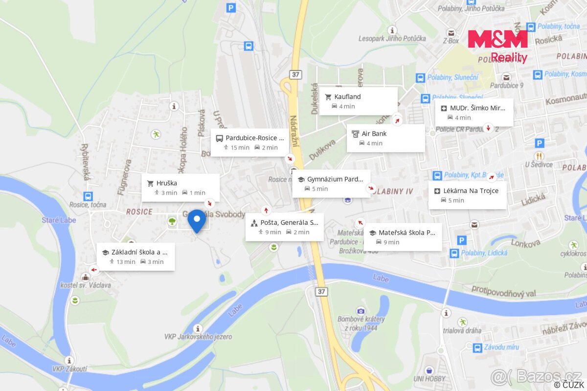 Prodej stavebního pozemku v Pardubicích, ul. Marie Pujmanové