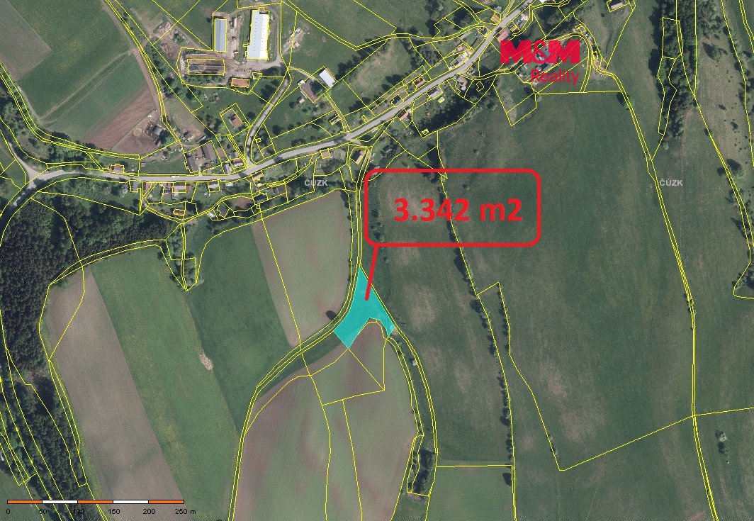 Prodej louky, 3342 m², Stárkov - Bystré