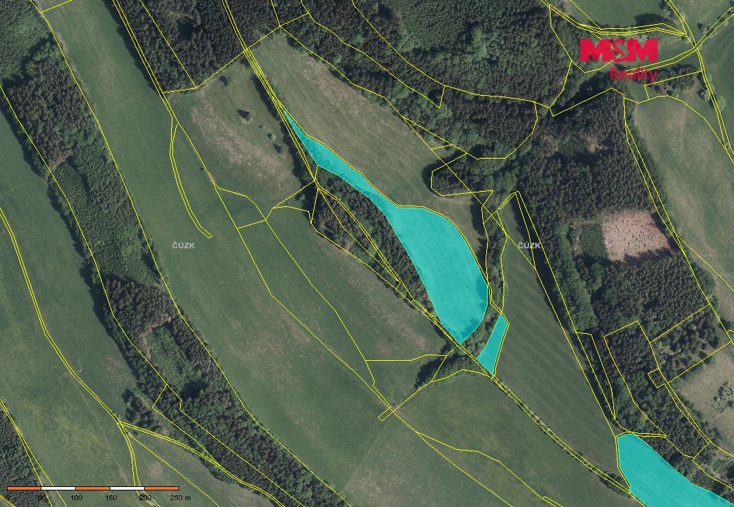 Prodej louky, 3342 m², Stárkov - Bystré