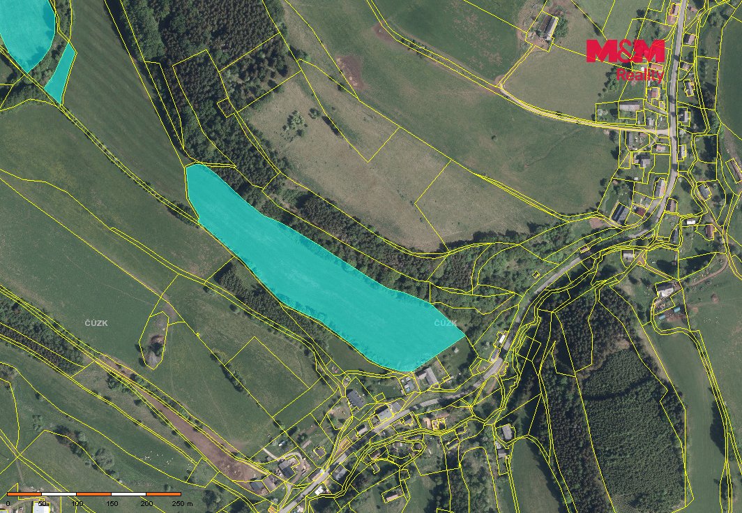 Prodej louky, 3342 m², Stárkov - Bystré