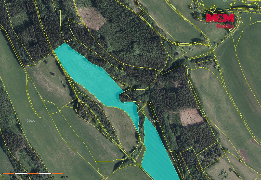 Prodej louky, 3342 m², Stárkov - Bystré